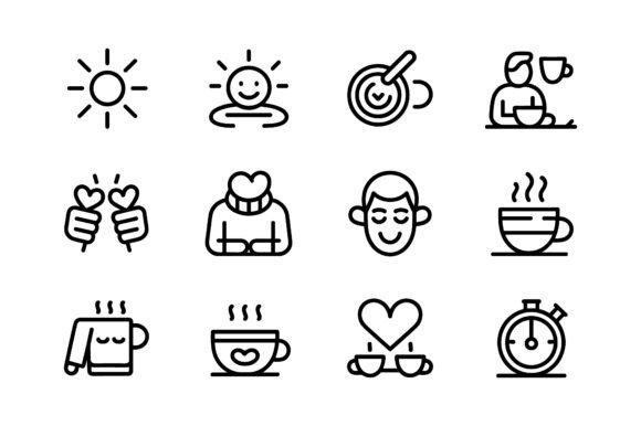 A Cozy Vector Silhouette for Crafts and Graphics