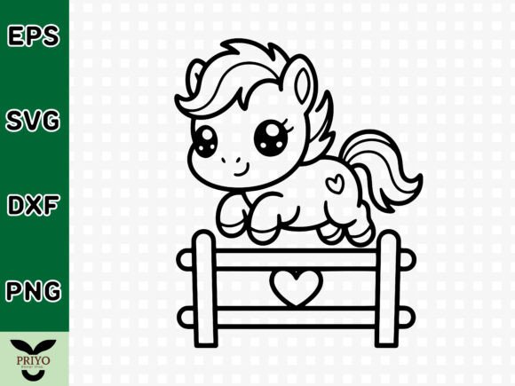 A Cute Baby Pony Design for Practical Embroidery Projects