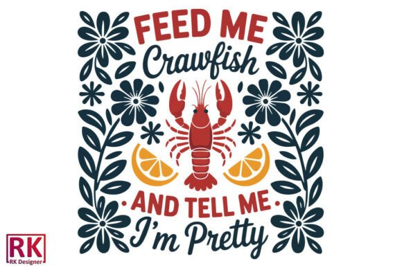 A Fun Crawfish Graphic for Branded Crafts