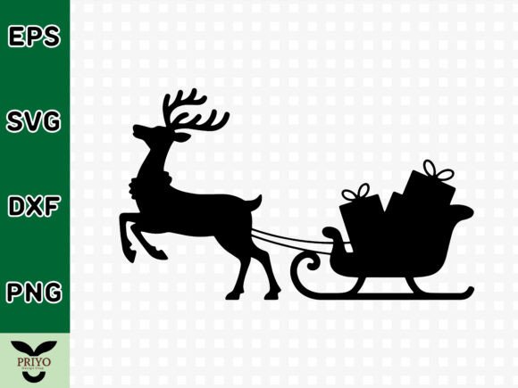 A Silhouette Santa’s Sleigh for Your Holiday Embroidery