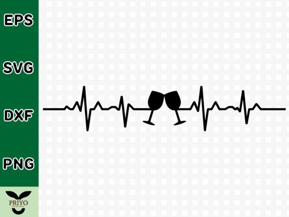 Craft & Graphics Review: Heartbeat Wine Glass Silhouette