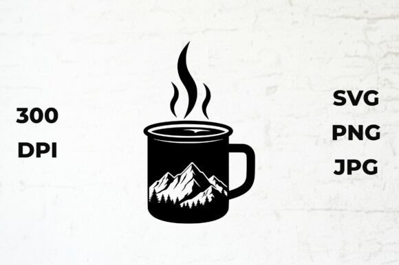 Crafting Elegant Coffee Cup Graphics for Outdoor Vibes