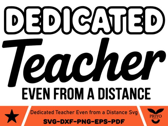 Dedicated Teacher Even from a Distance Graphics for Crafts