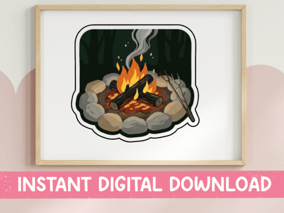 Evaluating a Campfire Graphic Design Asset for Local Branding