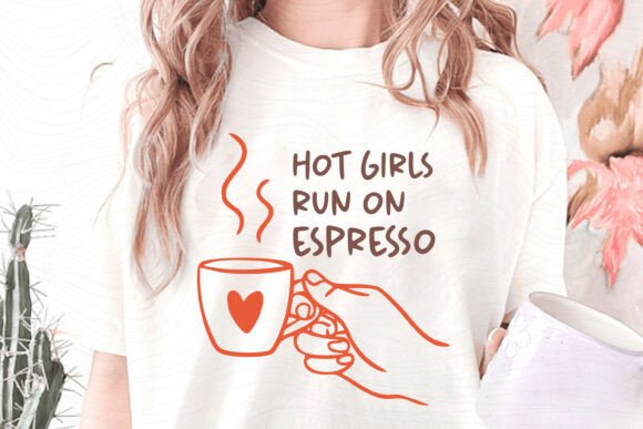 Hot Girl Espresso Graphics for Crafters and Coffee Lovers
