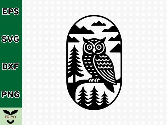 Majestic Owl Graphics for Crafting & Marketing