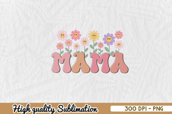 Mama Flower Love PNG: A Graphic Asset for Crafts & Brands