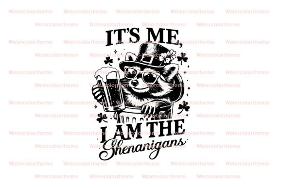 Raccoon Shenanigans: A Graphic Design Asset for Fun Crafts