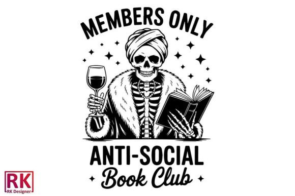 Reviewing the Members Only Anti-Social Book Club SVG Bundle for Blog Graphics