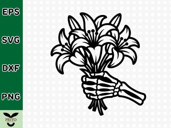 Skeleton Hand Bouquet: A Graphic for Crafts & Content
