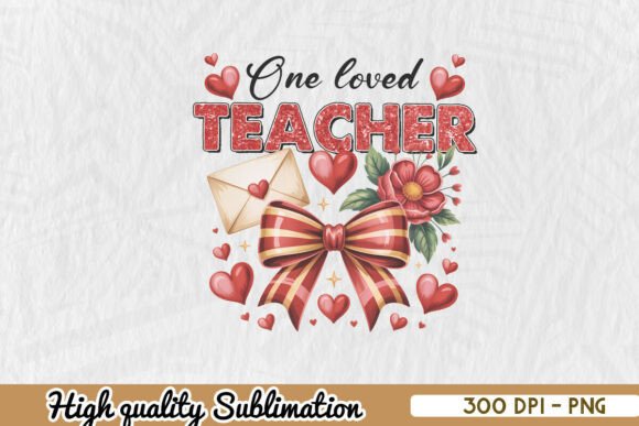 Teacher Valentine PNG Graphics for Crafts & Marketing